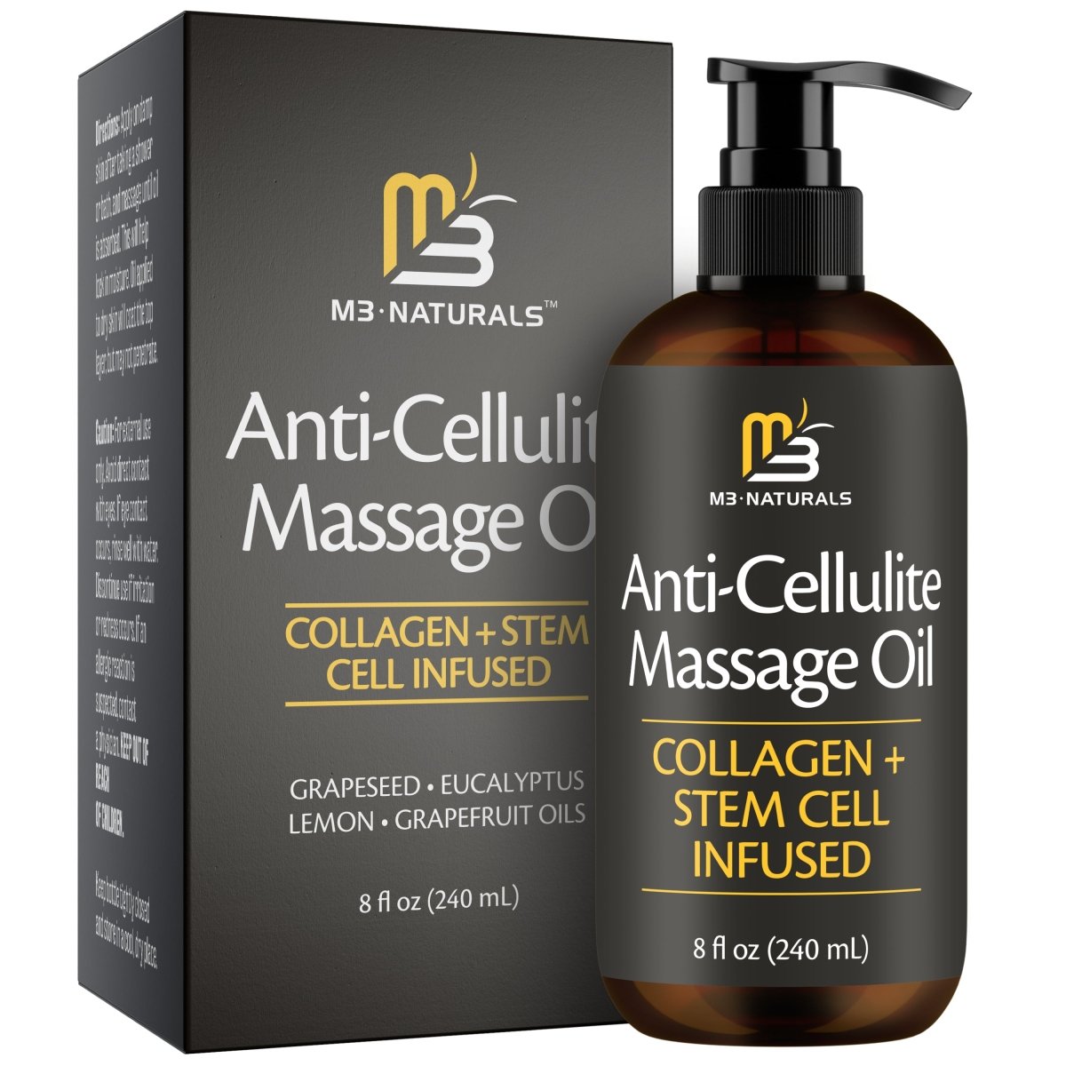Anti-Cellulite Massage Oil, Grapefruit & Lemon, 8oz