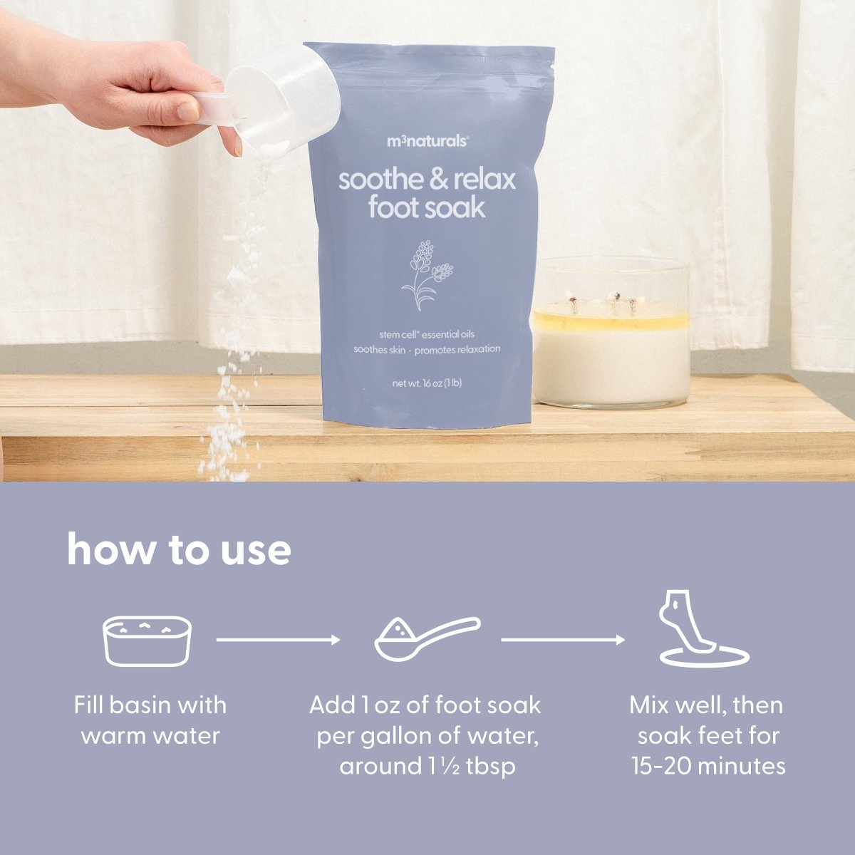 Soothe & Relax Foot Soak, 16oz