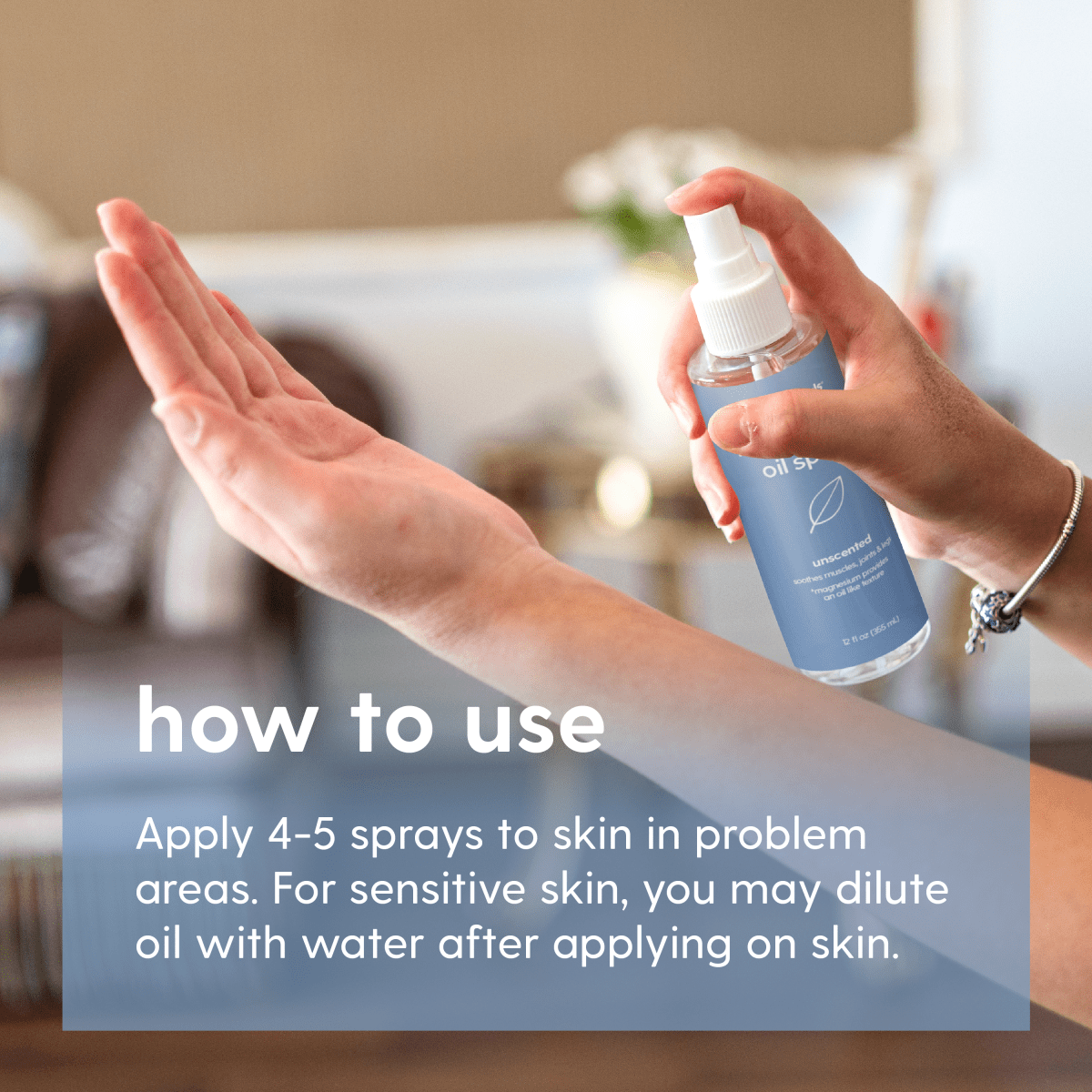 Unscented Magnesium Oil Spray, 12fl oz