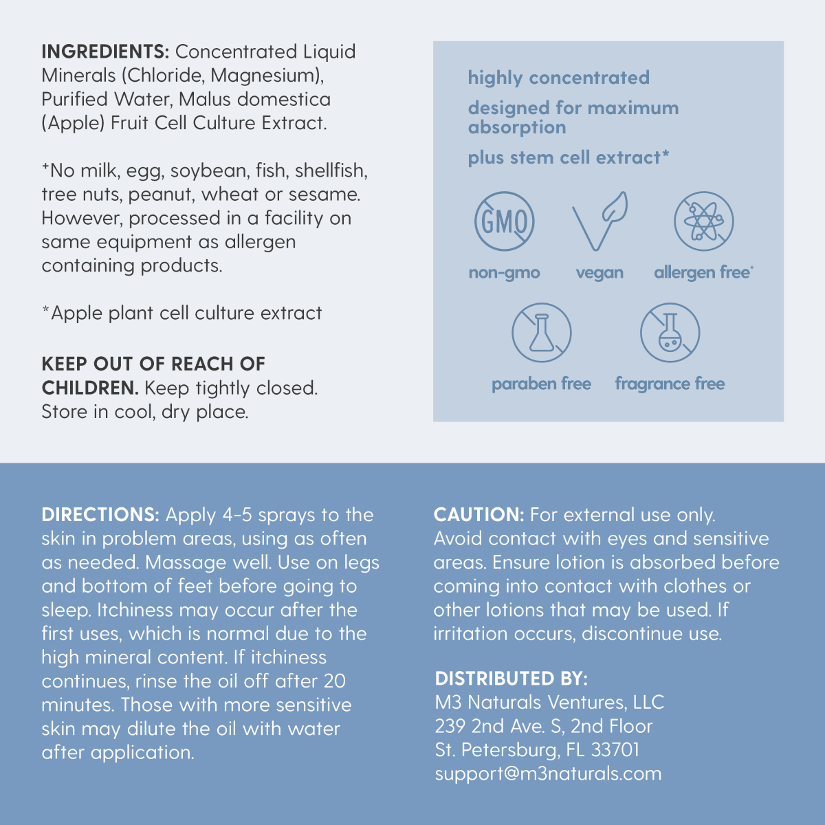 Unscented Magnesium Oil Spray, 12fl oz