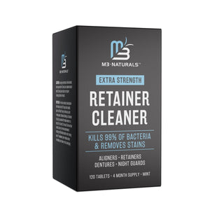 M3 Naturals Retainer Cleaner 120 Tablets Retainer Cleaner amazon best seller Denture Cleaner