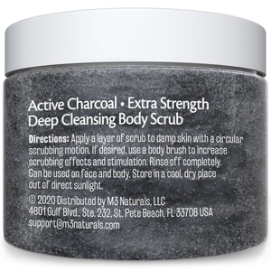 M3 Naturals cellulite scrub face exfoliating scrub charcoal scrubs women butt scrub exfoliate facial acne scrubs exfoliators