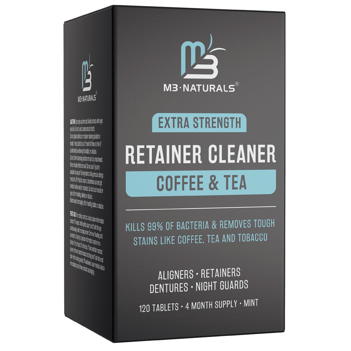 Retainer Cleaner Coffee & Tea, Mint, 120ct