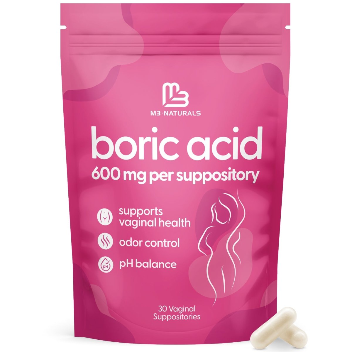 Boric Acid Capsules, 30ct