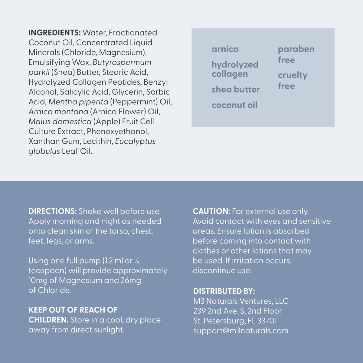 Magnesium Lotion, Sore Muscle 8 fl oz