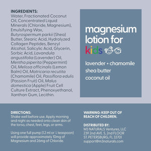 Lavender Magnesium Lotion for Kids