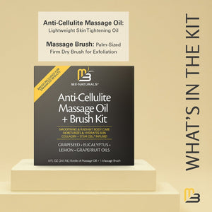 Anti-Cellulite Oil 8oz + Brush Kit