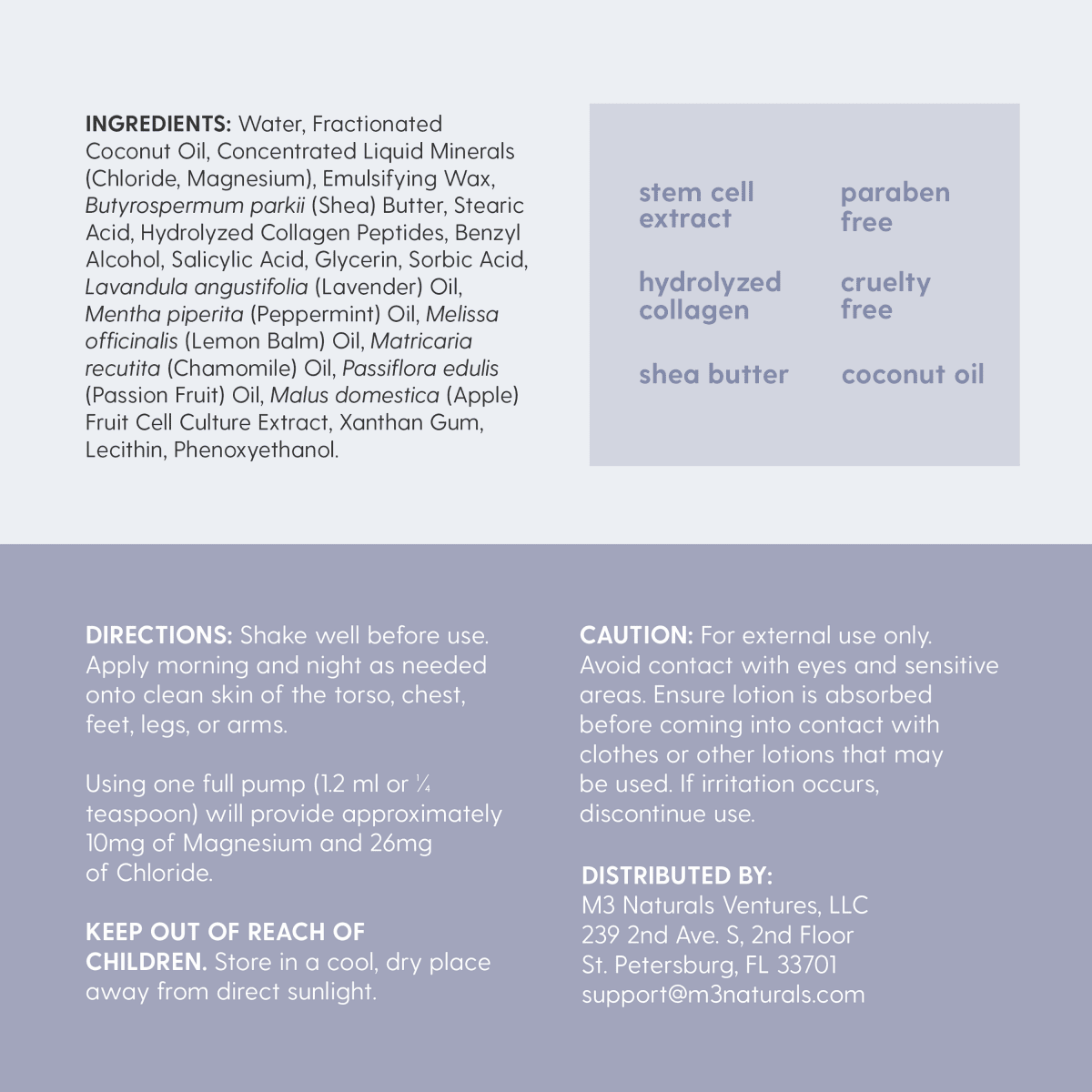 Magnesium Lotion, Lavender 8 fl oz