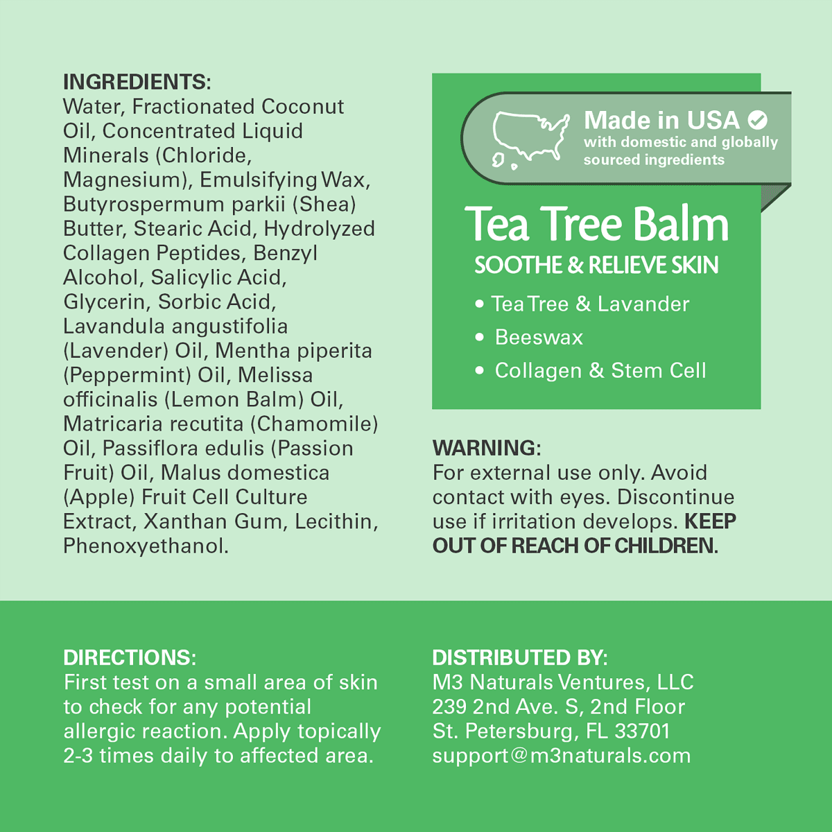 Tea Tree Balm, Tea Tree Oil, 2oz