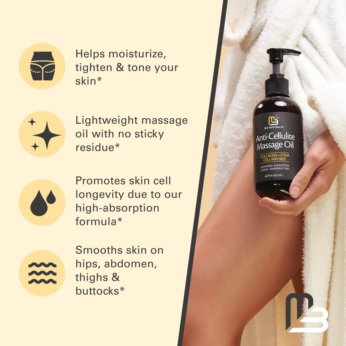 Anti Cellulite Oil -16 Oz