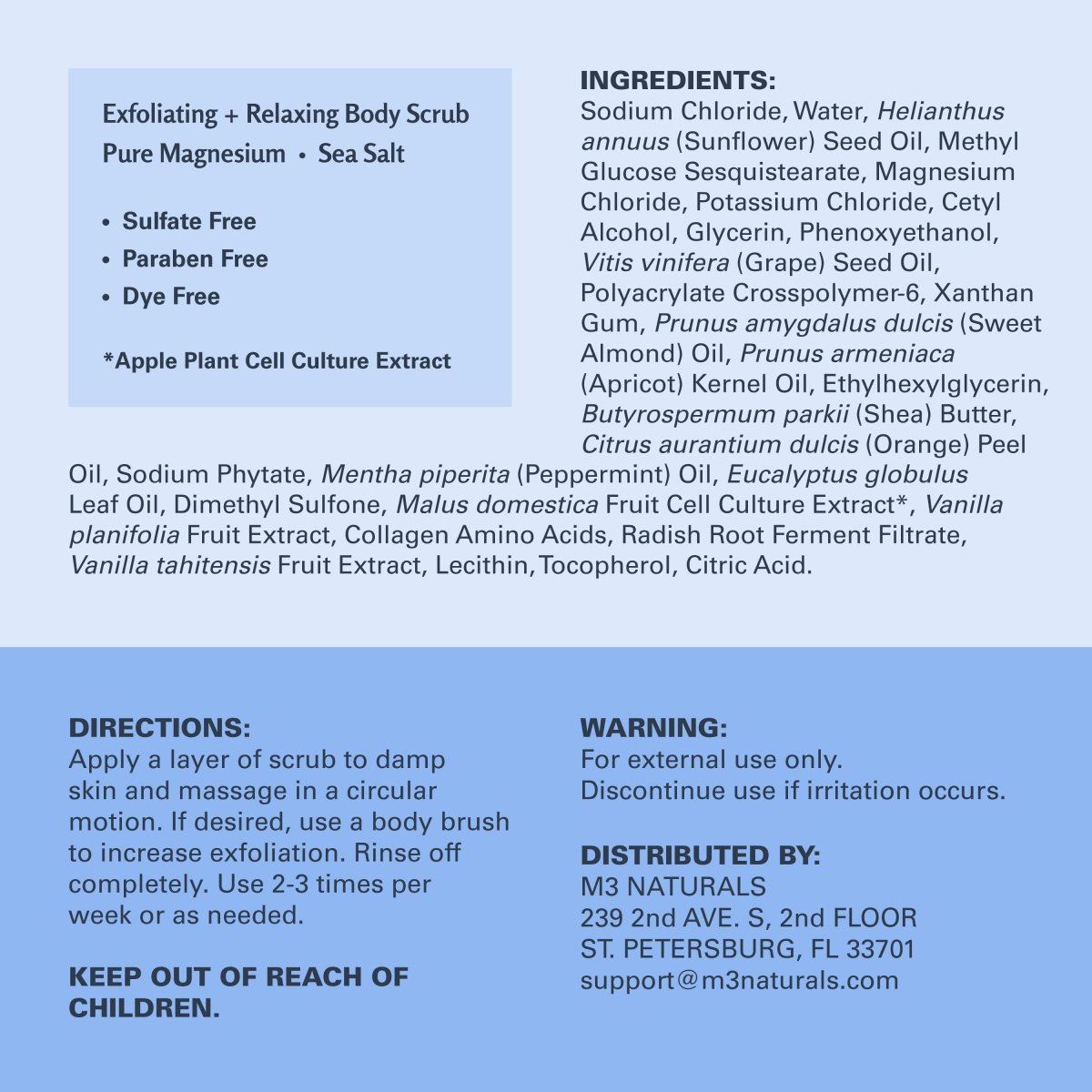 Magnesium Scrub, 16 oz