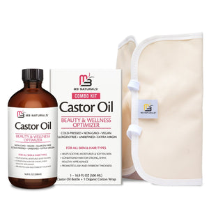 Castor Oil + Body Wrap Kit, 16fl oz