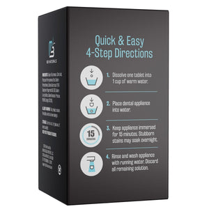 Retainer Cleaner Overnight + Whitening, Mint, 120ct