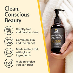 Anti-Cellulite Massage Oil, Grapefruit & Lemon, 8oz