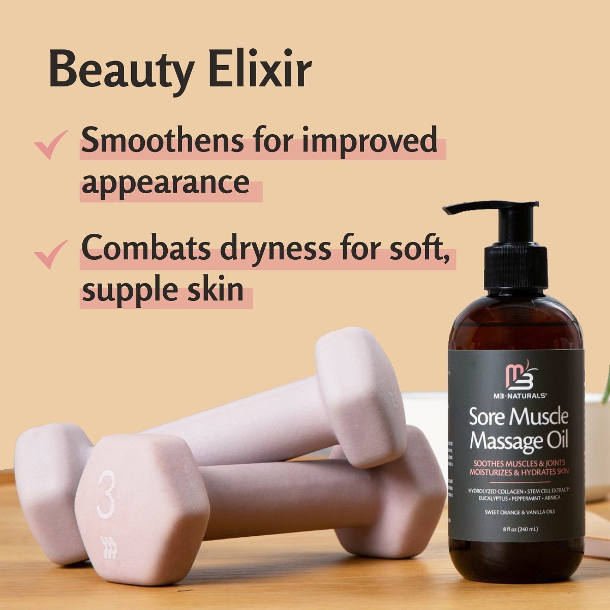 Sore Muscle Massage Oil, 8fl oz