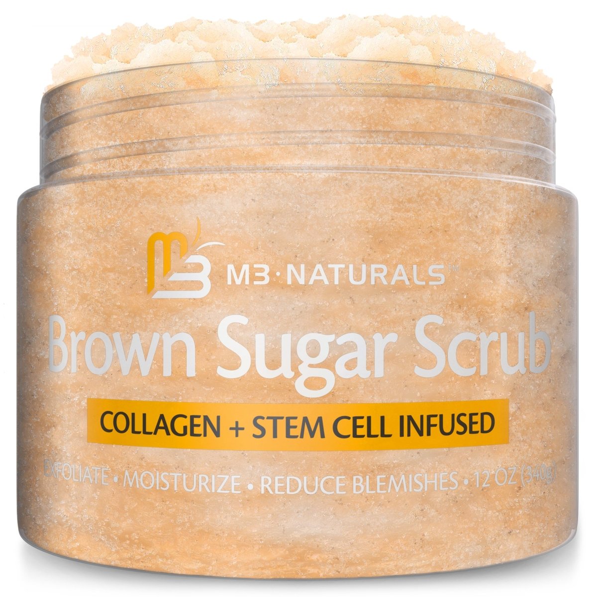 M3 Naturals Brown Sugar Body Scrub Body Scrub amazon best body exfoliator best body scrub